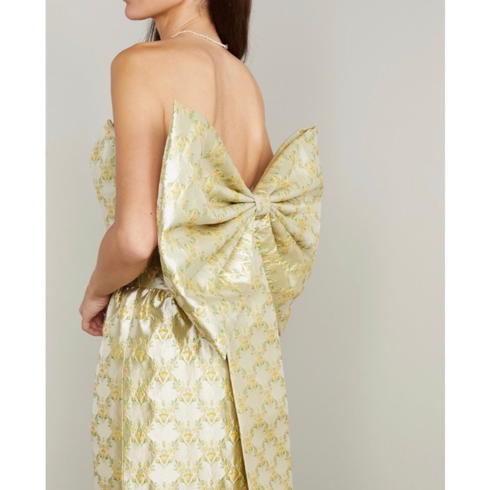 Markarian Evora bow detailed evening gown